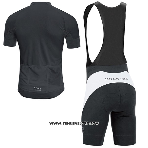 2017 Maillot Ciclismo Gore Bike Wear Power Oxygen-cc Noir Manches Courtes et Cuissard